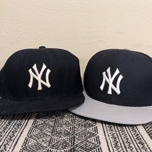 New York Yankees Hats x2